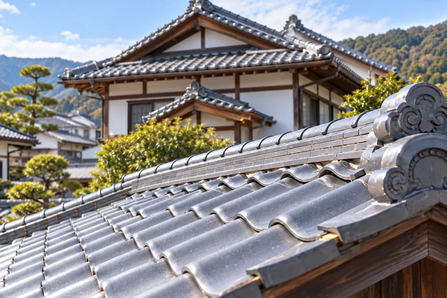 日本家屋の瓦屋根工事のイメージ